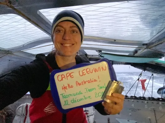 RACE, DECEMBER 13, 2024 : Photo sent from the boat TeamWork - Team Snef during the Vendee Globe sailing race on December 13, 2024. (Photo by skipper Justine Mettraux)
Cape Leeuwin