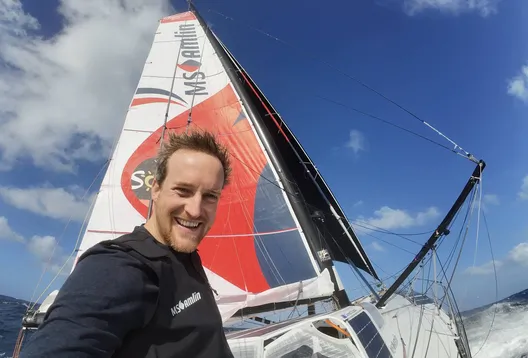 LE 13 DÉCEMBRE 2024 : Photo envoyée depuis le bateau MS Amlin lors de la course à la voile du Vendée Globe le 13 décembre 2024. (Photo du skipper Conrad Colman)