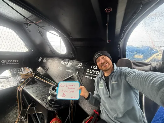 RACE, DECEMBER 14, 2024 : Photo sent from the boat GUYOT Environnement - Water Family during the Vendee Globe sailing race on December 14, 2024. (Photo by skipper Benjamin Dutreux)
Cape Leeuwin