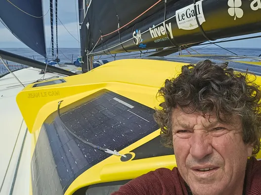 COURSE, 21 DÉCEMBRE 2024 : Photo envoyée depuis le bateau Tout Commence en Finistère - Armor Lux lors de la course à la voile du Vendée Globe le 21 décembre 2024. (Photo du skipper Jean Le Cam)