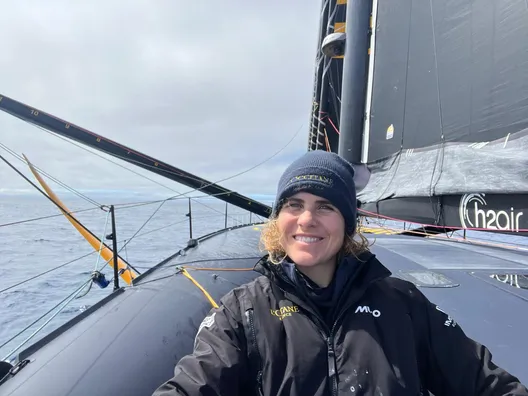 RACE, DECEMBER 31, 2024 : Photo sent from the boat L’Occitane en Provence during the Vendee Globe sailing race on December 31, 2024. (Photo by skipper Clarisse Crémer)