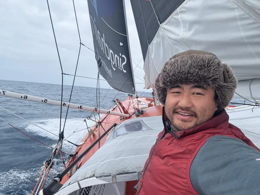 RACE, JANUARY 04, 2024 : Photo sent from the boat Singchain Team Haikou during the Vendee Globe sailing race on January 04, 2024. (Photo by skipper Jingkun Xu)