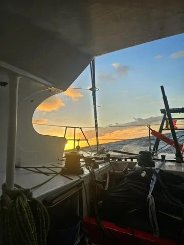 COURSE, 04 DÉCEMBRE 2024 : Photo envoyée depuis le bateau D'Ieteren Group lors de la course à la voile du Vendée Globe le 04 décembre 2024. (Photo du skipper Denis Van Weynbergh)