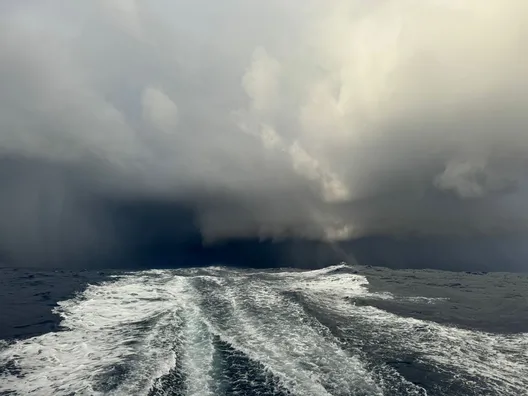 COURSE, 04 JANVIER 2025 : Photo envoyée depuis le bateau La Mie Caline lors de la course à la voile du Vendée Globe le 04 janvier 2025. (Photo du skipper Arnaud Boissières)