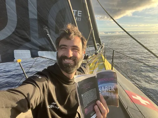 RACE, JANUARY 11, 2025 : Photo sent from the boat Hublot during the Vendee Globe sailing race on January 11, 2025. (Photo by skipper Alan Roura)