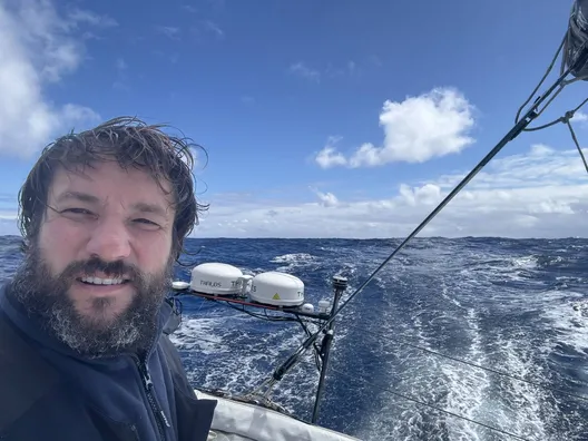 RACE, JANUARY 11, 2024 : Photo sent from the boat HUMAN Immobilier during the Vendee Globe sailing race on January 11, 2024. (Photo by skipper Antoine Cornic)