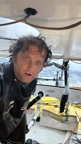 COURSE, 18 JANVIER 2025 : Photo envoyée depuis le bateau La Mie Caline lors de la course à la voile du Vendée Globe le 18 janvier 2025. (Photo du skipper Arnaud Boissières)