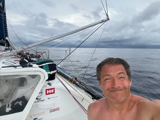 RACE, JANUARY 18, 2025 : Photo sent from the boat Fortinet - Best Western during the Vendee Globe sailing race on January 18, 2025. (Photo by skipper Romain Attanasio)