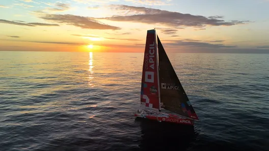 COURSE, 20 JANVIER 2025 : Photo envoyée depuis le bateau Groupe APICIL lors de la course à la voile du Vendée Globe le 20 janvier 2025. (Photo du skipper Damien Seguin)