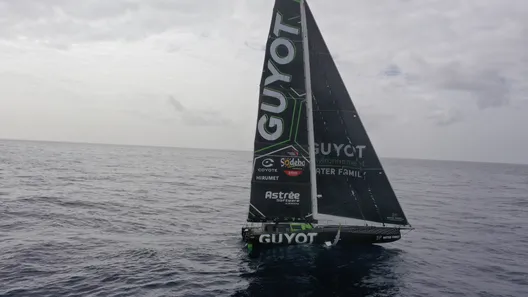 RACE, JANUARY 20, 2025 : Photo sent from the boat GUYOT Environnement - Water Family during the Vendee Globe sailing race on January 20, 2025. (Photo by skipper Benjamin Dutreux)