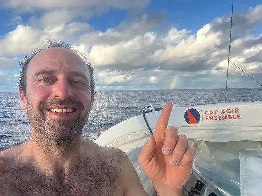 RACE, JANUARY 22, 2024 : Photo sent from the boat FOUSSIER during the Vendee Globe sailing race on January 22, 2024. (Photo by skipper Sébastien Marsset)