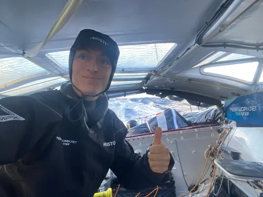 RACE, JANUARY 23, 2025 : Photo sent from the boat TeamWork - Team Snef during the Vendee Globe sailing race on January 23, 2025 - (Photo by skipper Justine Mettraux)