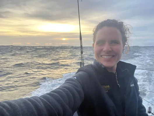 COURSE, 25 JANVIER 2025 : Photo envoyée depuis le bateau L'Occitane en Provence lors de la course à la voile du Vendée Globe le 25 janvier 2025. (Photo de la skipper Clarisse Crémer)