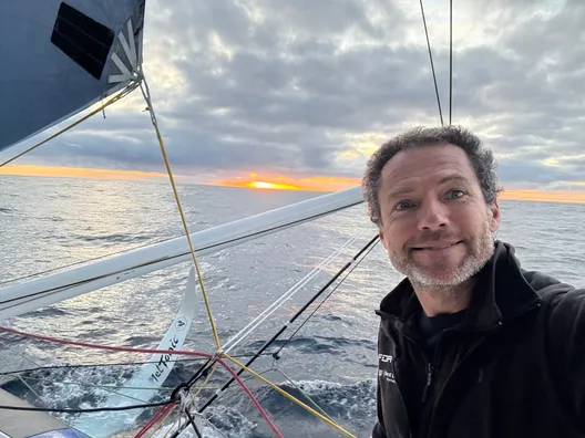 RACE, JANUARY 27, 2025 : Photo sent from the boat Fortinet - Best Western during the Vendee Globe sailing race on January 27, 2025. (Photo by skipper Romain Attanasio)
