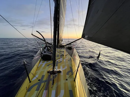 COURSE, 28 JANVIER 2025 : Photo envoyée depuis le bateau Hublot lors de la course à la voile du Vendée Globe le 28 janvier 2025. (Photo du skipper Alan Roura)