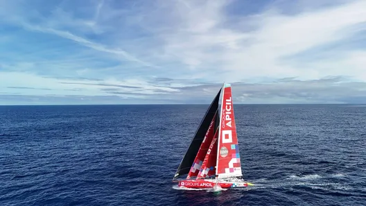 RACE, JANUARY 28, 2025 : Photo sent from the boat Groupe APICIL during the Vendee Globe sailing race on January 28, 2025. (Photo by skipper Damien Seguin)
Drone images