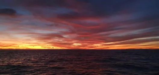 RACE, JANUARY 29, 2025 : Photo sent from the boat Tout Commence en Finistère - Armor Lux during the Vendee Globe sailing race on January 29, 2025. (Photo by skipper Jean Le Cam)
North Atlantic