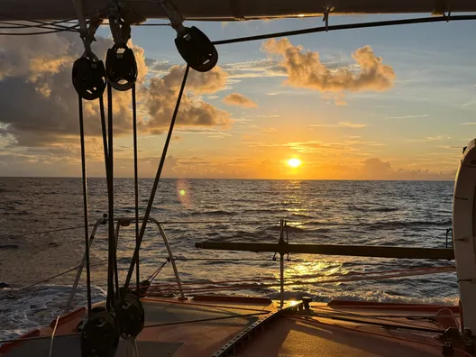 COURSE, 29 JANVIER 2024 : Photo envoyée depuis le bateau Singchain Team Haikou lors de la course à la voile du Vendée Globe le 29 janvier 2024. (Photo du skipper Jingkun Xu)