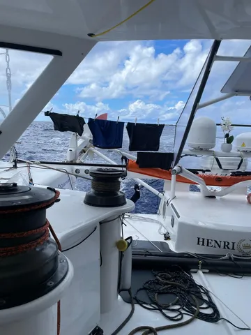 COURSE, 31 JANVIER 2025 : Photo envoyée depuis le bateau Tut Gut. Lors de la course à la voile du Vendée Globe le 31 janvier 2025. (Photo du skipper Oliver Heer) Blanchisserie