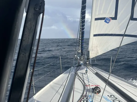 COURSE, 11 FÉVRIER 2024 : Photo envoyée depuis le bateau HUMAN Immobilier lors de la course à la voile du Vendée Globe le 11 février 2024. (Photo du skipper Antoine Cornic)