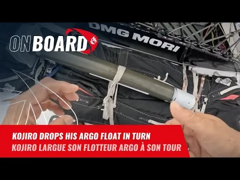 Kojiro drops his ARGO float in turn | Vendée Globe 2024