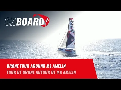 Drone tour around MS Amelin | Vendée Globe 2024