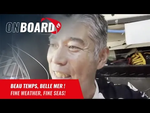 Beau temps, belle mer ! Kojiro Shiraishi | Vendée Globe 2024