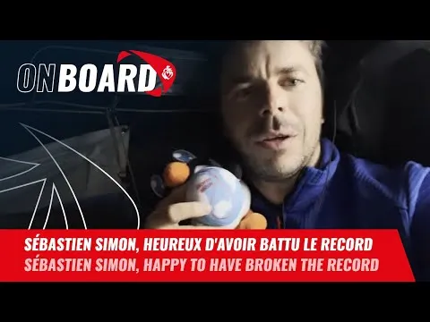 Sébastien Simon, heureux d'avoir battu le record | Vendée Globe 2024