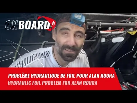 Problème hydraulique de foil pour Alan Roura | Vendée Globe 2024