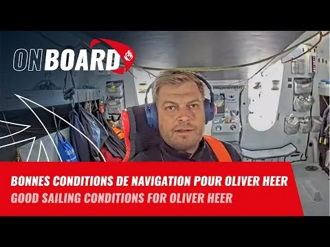 Bonnes conditions de navigation pour Oliver Heer | Vendée Globe 2024