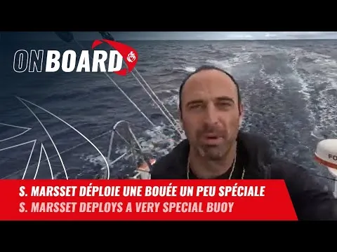 Sébastien Marsset déploie une bouée un peu spéciale | Vendée Globe 2024