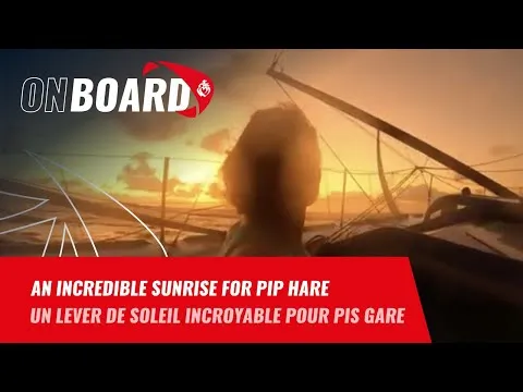 An incredible sunrise for Pip Hare | Vendée Globe 2024