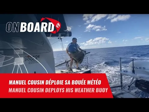 Manuel Cousin déploie sa bouée météo | Vendée Globe 2024