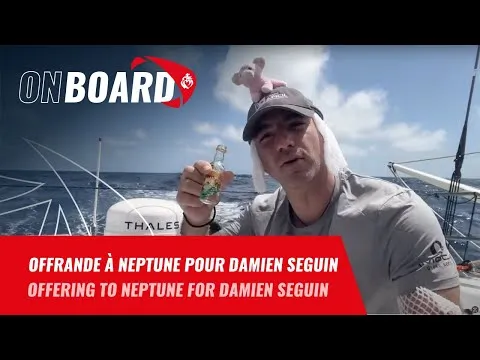 Offrande à Neptune pour Damien Seguin | Vendée Globe 2024