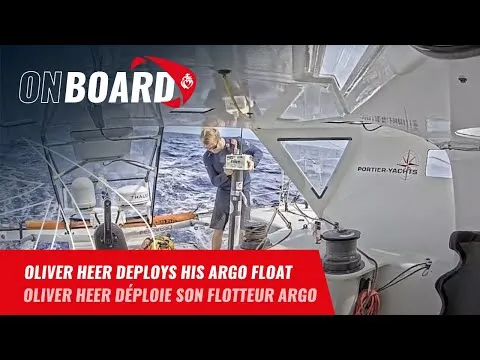 Oliver Heer deploys his Argo float | Vendée Globe 2024