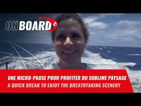 Une micro-pause pour profiter du sublime paysage | Vendée Globe 2024