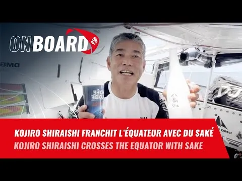 Kojiro Shiraishi franchit l'équateur avec du saké | Vendée Globe 2024