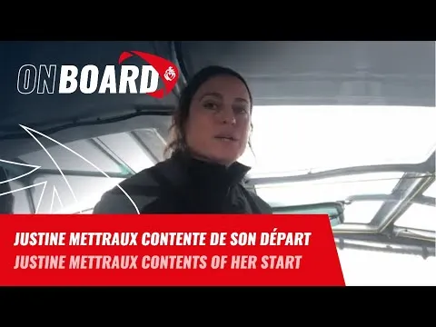 Justine Mettraux contente de son départ | Vendée Globe 2024