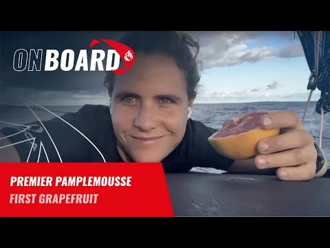 Premier pamplemousse pour Clarisse Crémer | Vendée Globe 2024