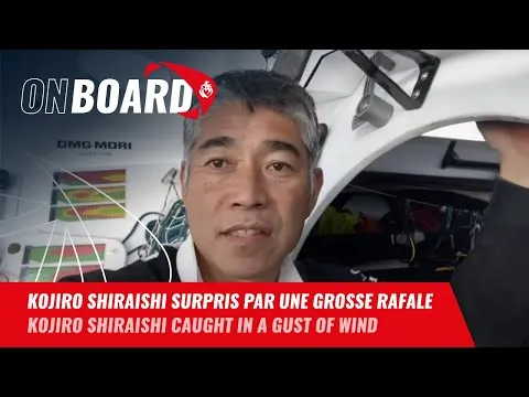 Kojiro Shiraishi surpris par une grosse rafale | Vendée Globe 2024