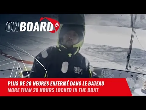 Plus de 20 heures enfermé dans le bateau pour Guirec Soudée | Vendée Globe 2024