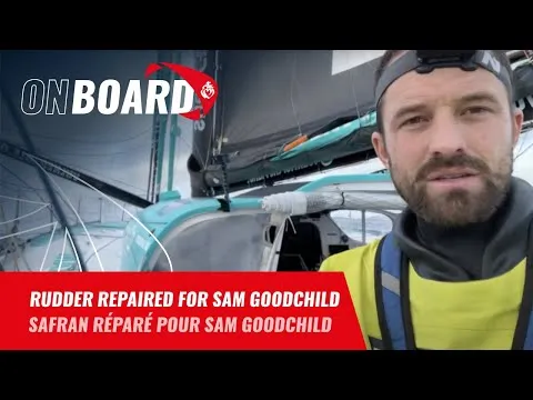 Rudder repaired for Sam Goodchild | Vendée Globe 2024