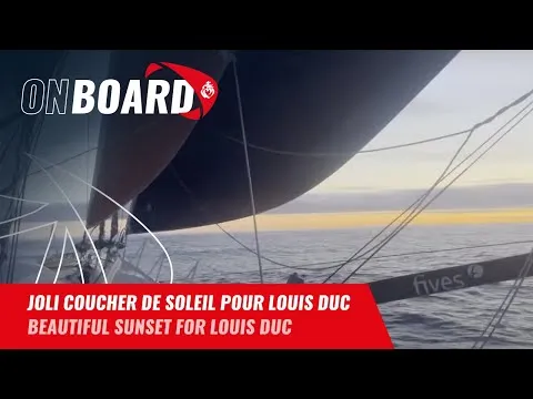 Joli coucher de soleil pour Louis Duc | Vendée Globe 2024