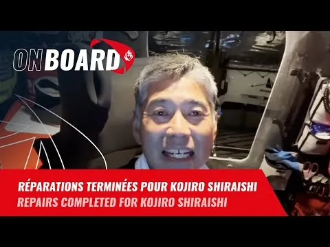 Réparations terminées pour Kojiro Shiraishi | Vendée Globe 2024