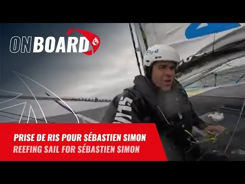 Prise de ris pour Sébastien Simon | Vendée Globe 2024