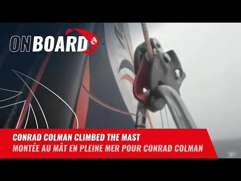 Conrad Colman climbed the mast | Vendée Globe 2024