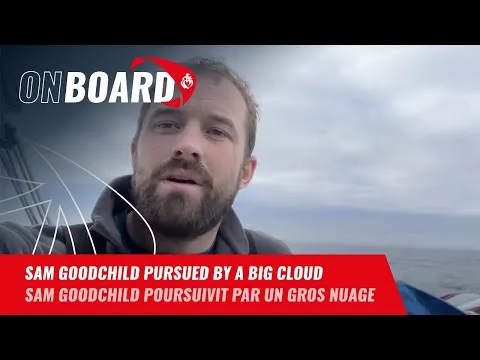 Sam Goodchild pursued by a big cloud | Vendée Globe 2024