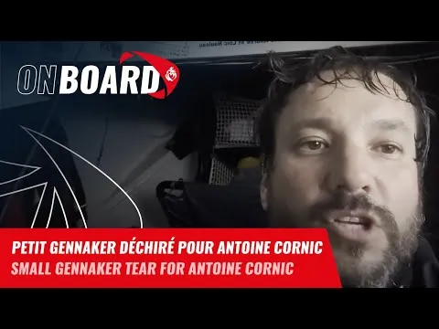 Petit gennaker déchiré pour Antoine Cornic | Vendée Globe 2024