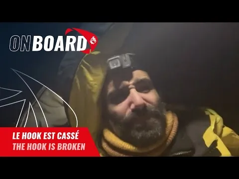 Casse de hook pour Alan Roura | Vendée Globe 2024