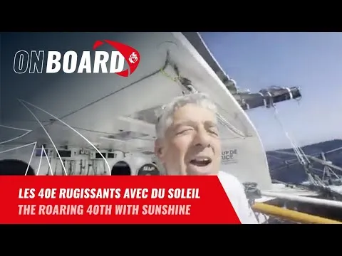 Les 40e rugissants avec du soleil pour Manuel Cousin | Vendée Globe 2024